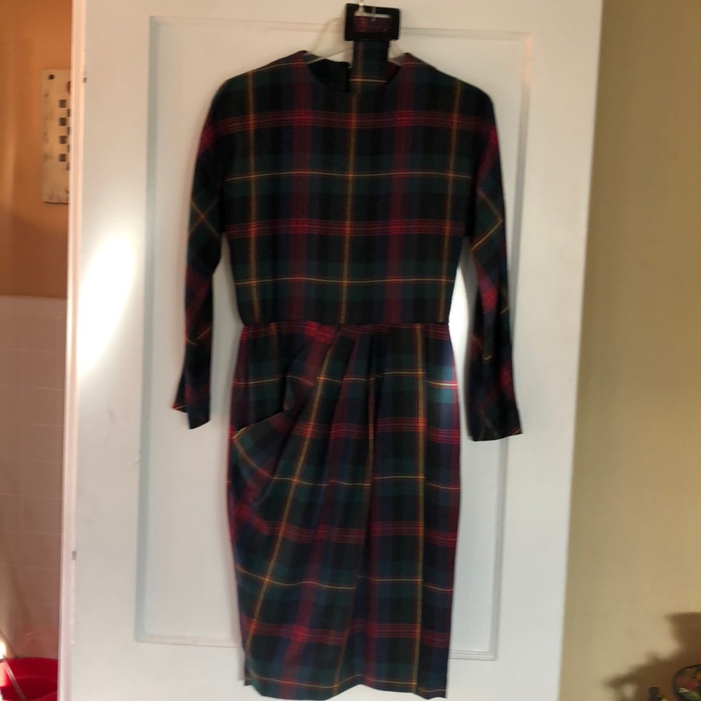 Vintage wool lined dress - Picture 1 of 6